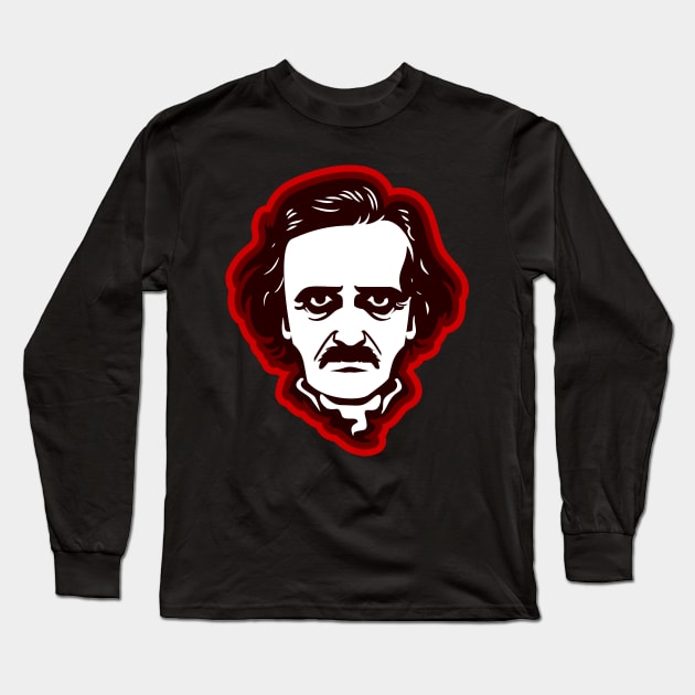 Edgar Allan Poe Long Sleeve T-Shirt by PCB1981